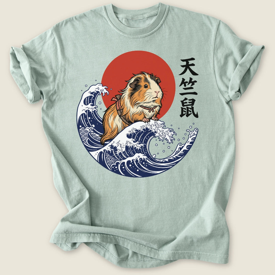 Piggy of Kanagawa T-shirt-Tee-Bay-Guinea Pig Culture
