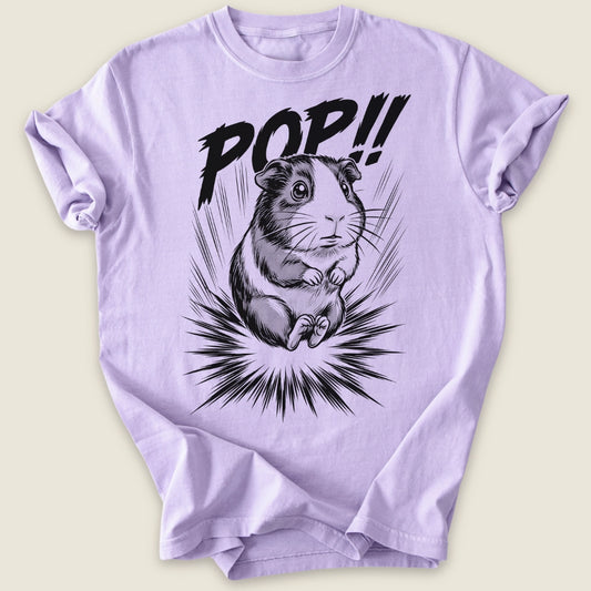 Pop Goes The Piggy T-shirt-Tee-Orchid-Guinea Pig Culture