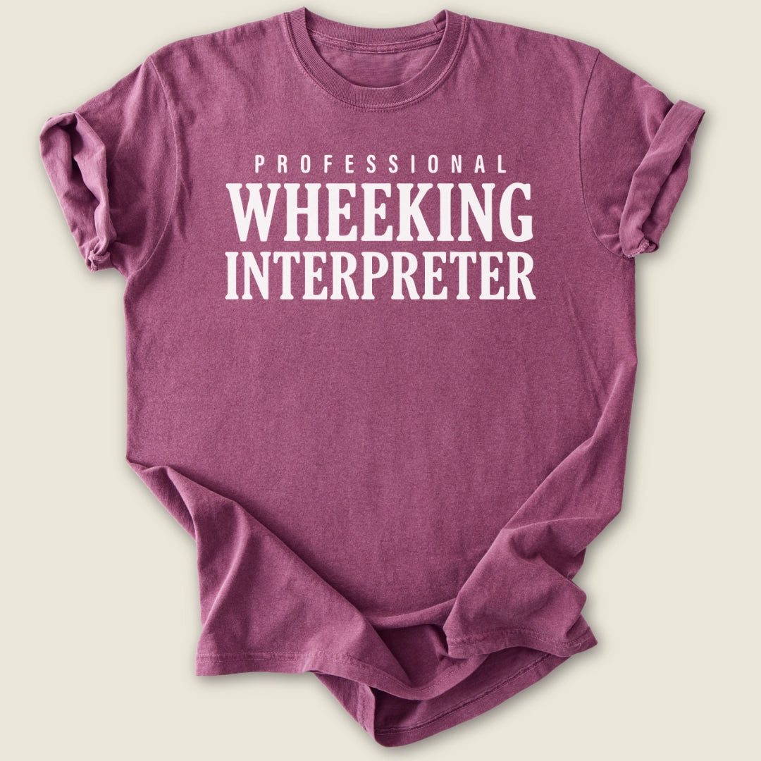 Professional Wheeking Interpreter T-shirt-Tee-Berry-Guinea Pig Culture