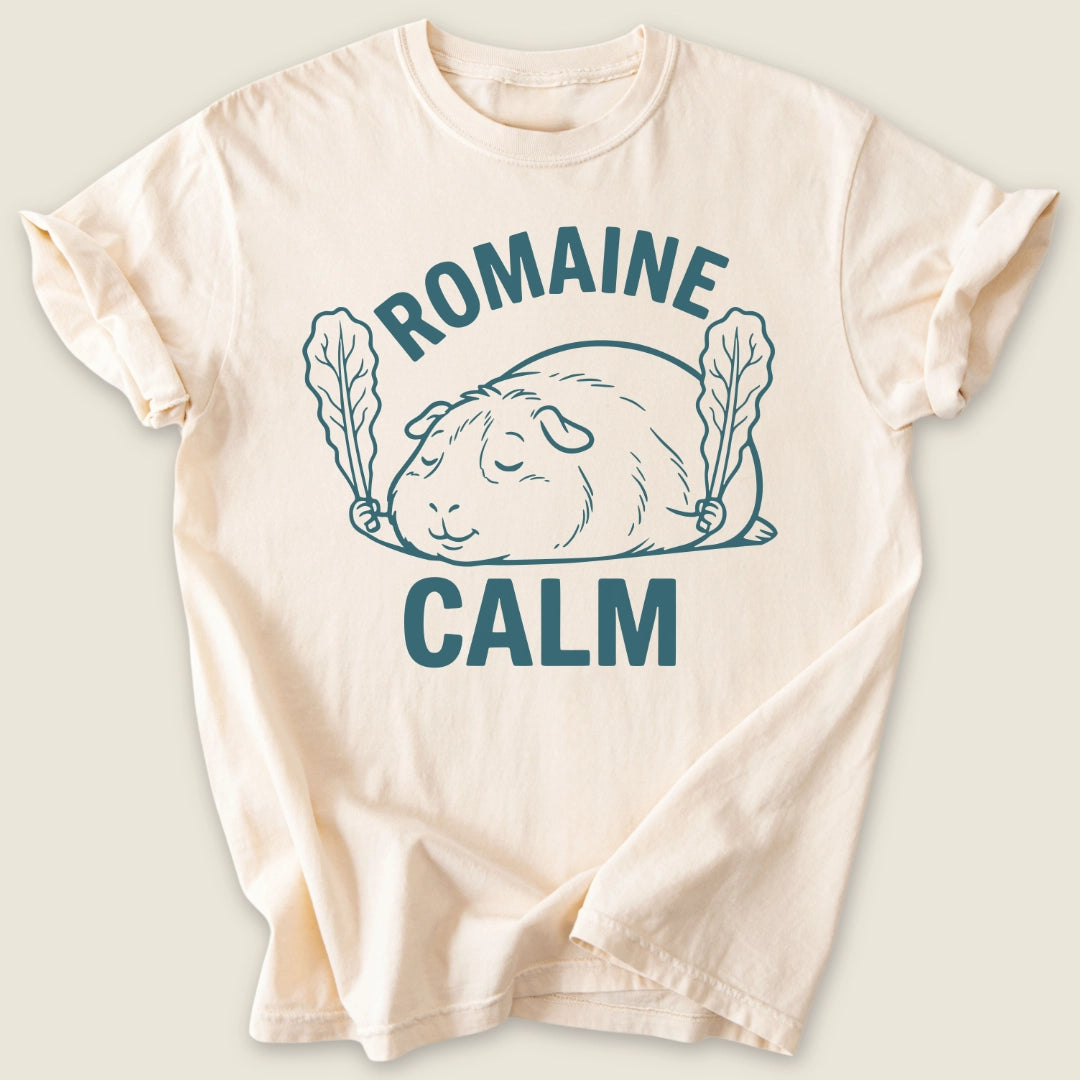 Romaine Calm T-shirt-Tee-Ivory-Guinea Pig Culture