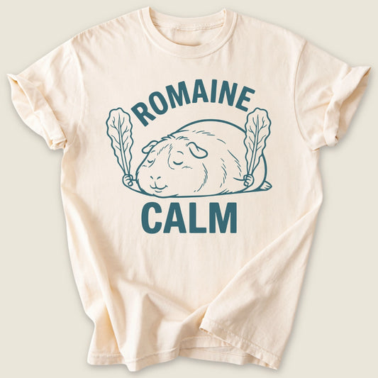 Romaine Calm T-shirt-Tee-Ivory-Guinea Pig Culture