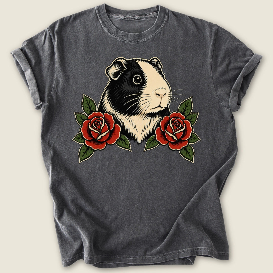 Roses & Rumbles T-shirt-Tee-Pepper-Guinea Pig Culture