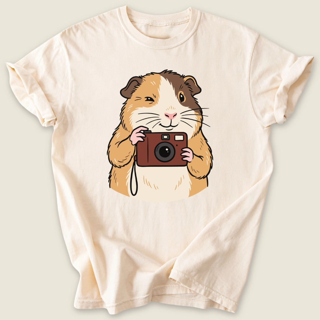 Say Wheek T-shirt-Tee-Ivory-Guinea Pig Culture