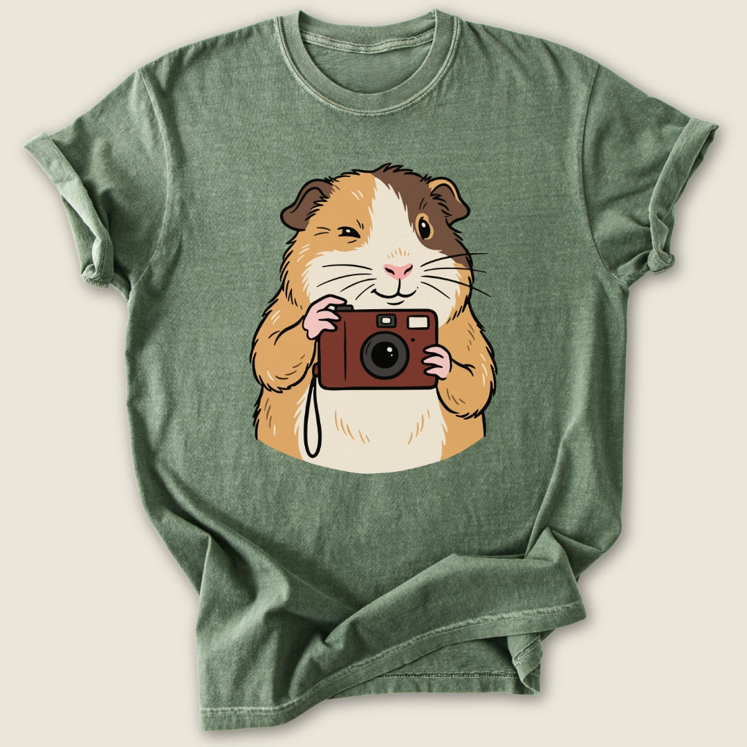 Say Wheek T-shirt-Tee-Moss-Guinea Pig Culture