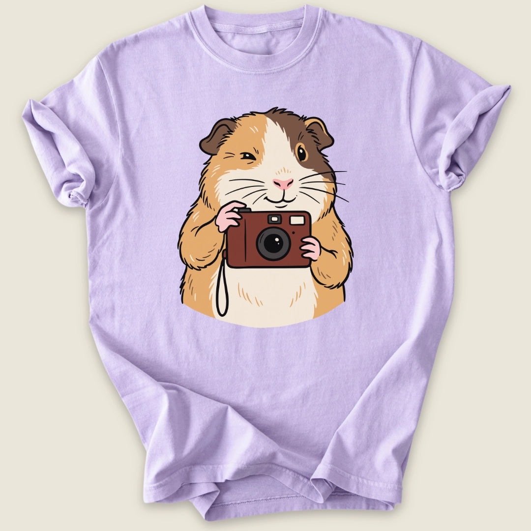 Say Wheek T-shirt-Tee-Orchid-Guinea Pig Culture