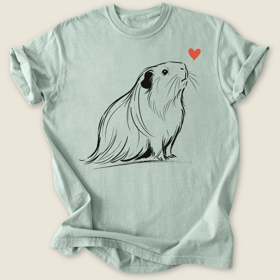 Silkie Guinea Ink T-shirt-Tee-Bay-Guinea Pig Culture