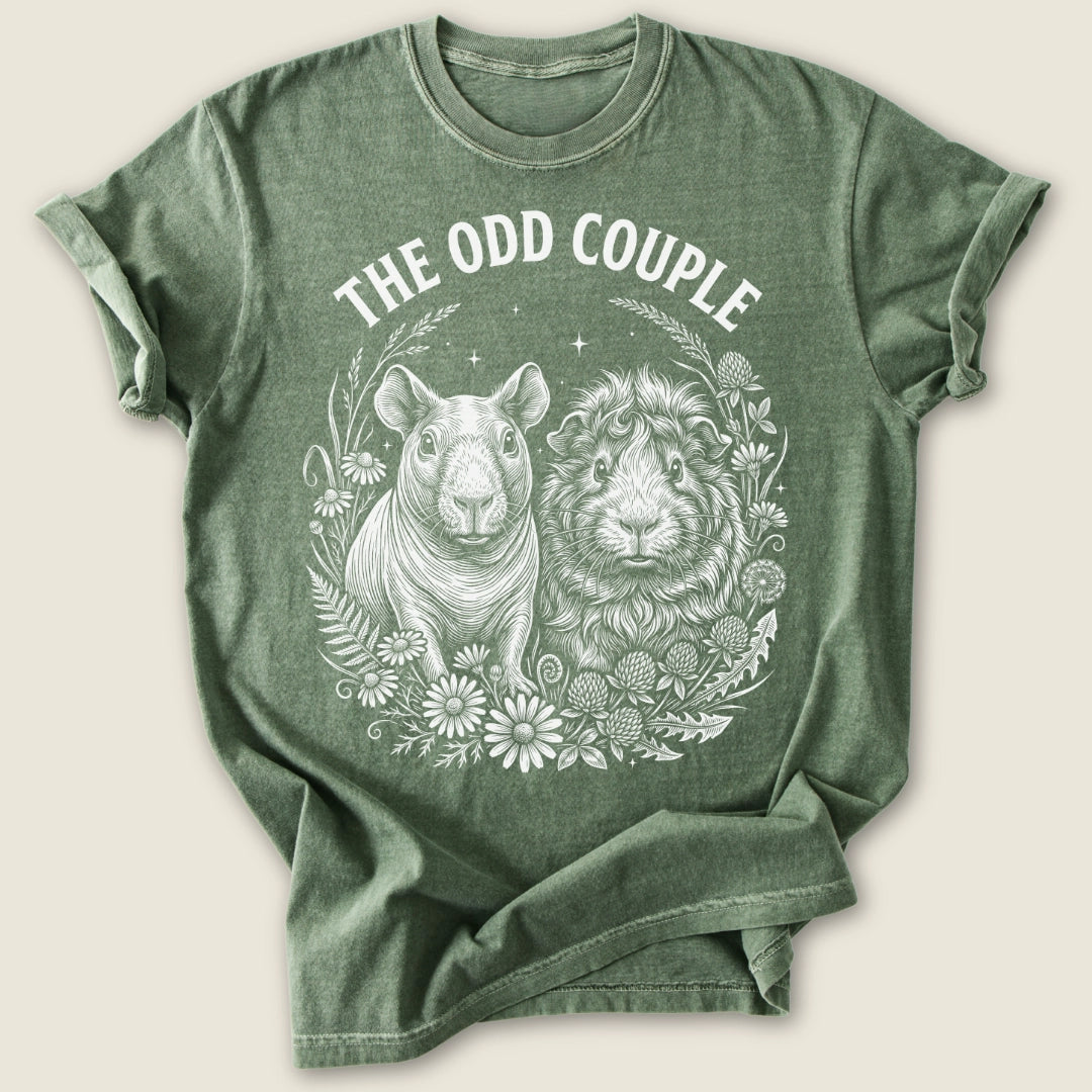 Skinny & Floof T-shirt-Tee-Moss-Guinea Pig Culture