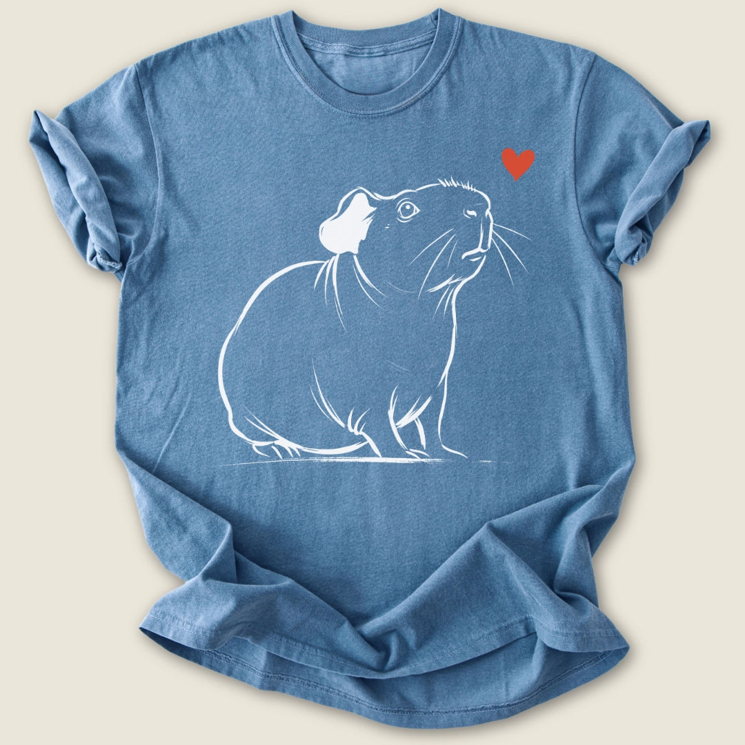 Skinny Guinea Ink T-shirt-Tee-Blue Jean-Guinea Pig Culture