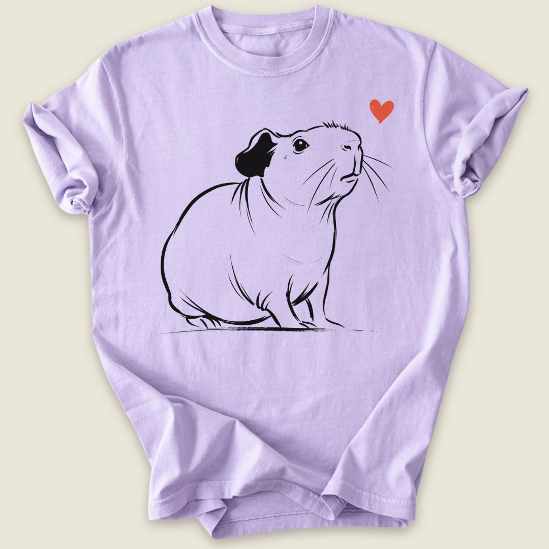 Skinny Guinea Ink T-shirt-Tee-Orchid-Guinea Pig Culture