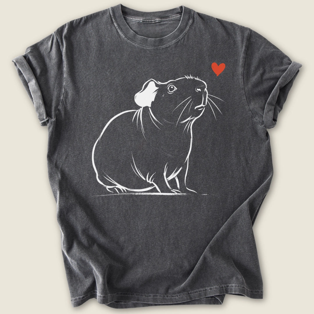 Skinny Guinea Ink T-shirt-Tee-Pepper-Guinea Pig Culture