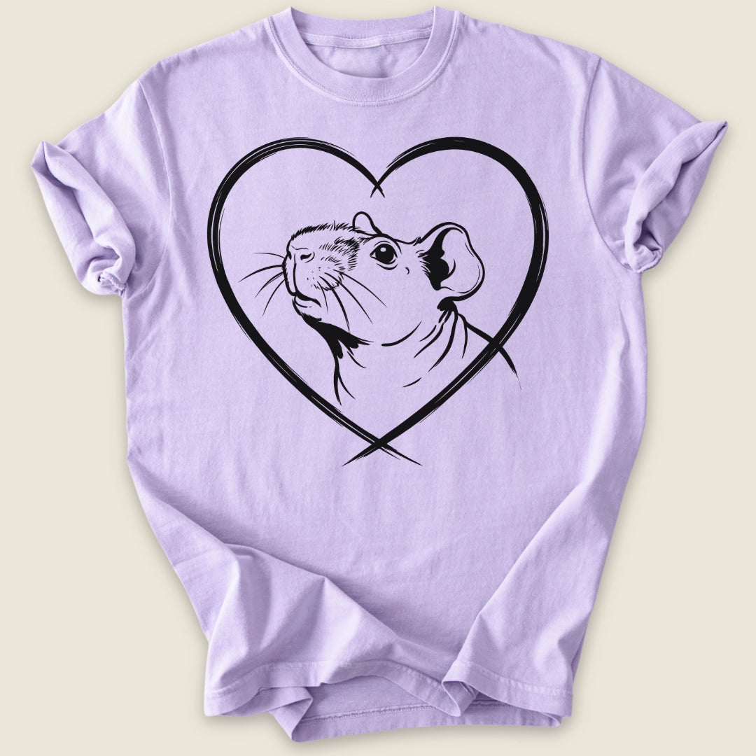 Skinny Heart T-shirt-Tee-Orchid-Guinea Pig Culture
