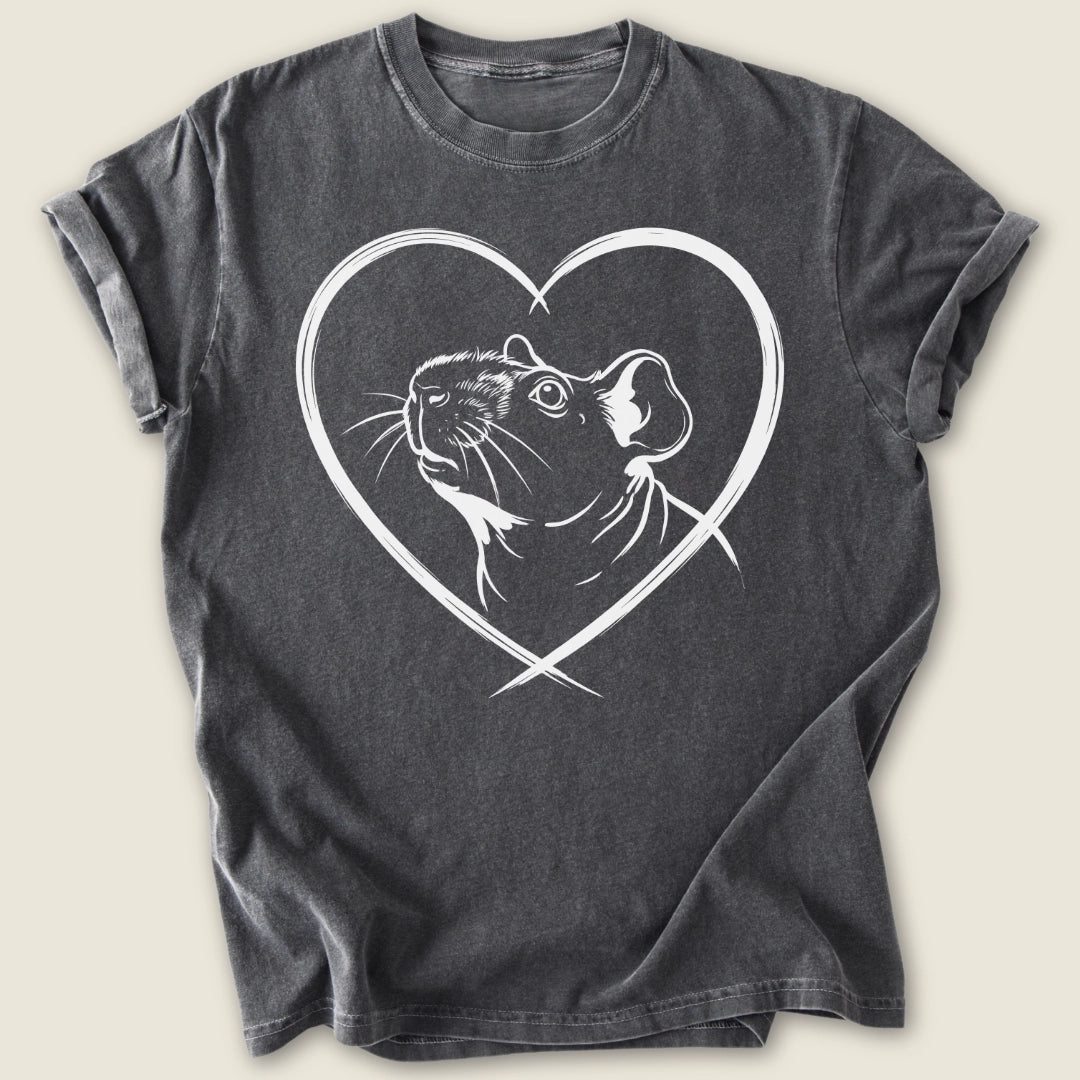 Skinny Heart T-shirt-Tee-Pepper-Guinea Pig Culture