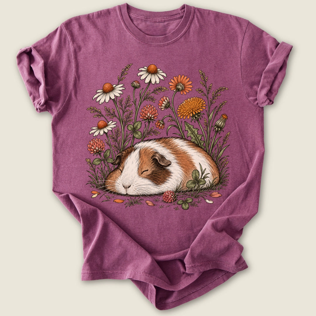 Snooze & Bloom T-shirt-Tee-Berry-Guinea Pig Culture