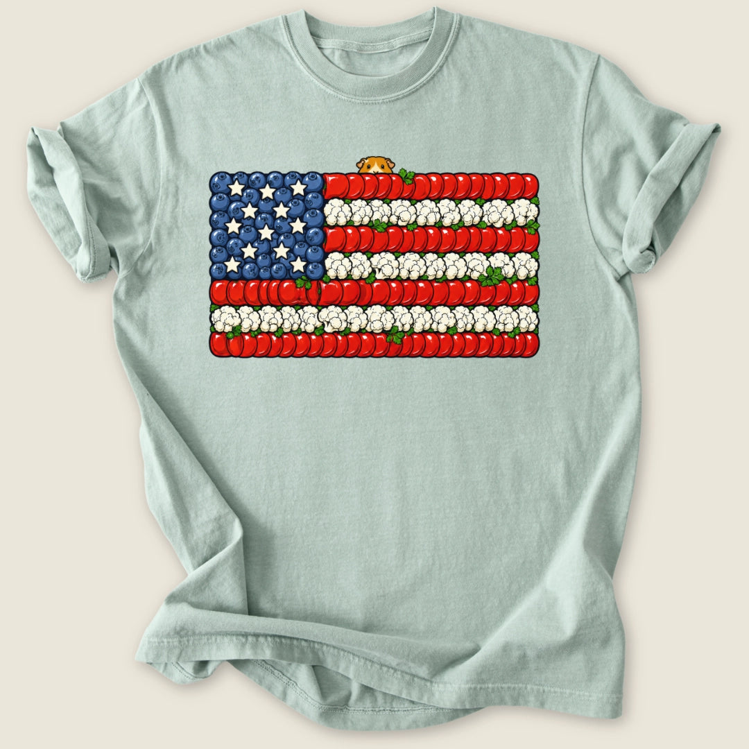 Star-Spangled Forage T-shirt-Tee-Bay-Guinea Pig Culture