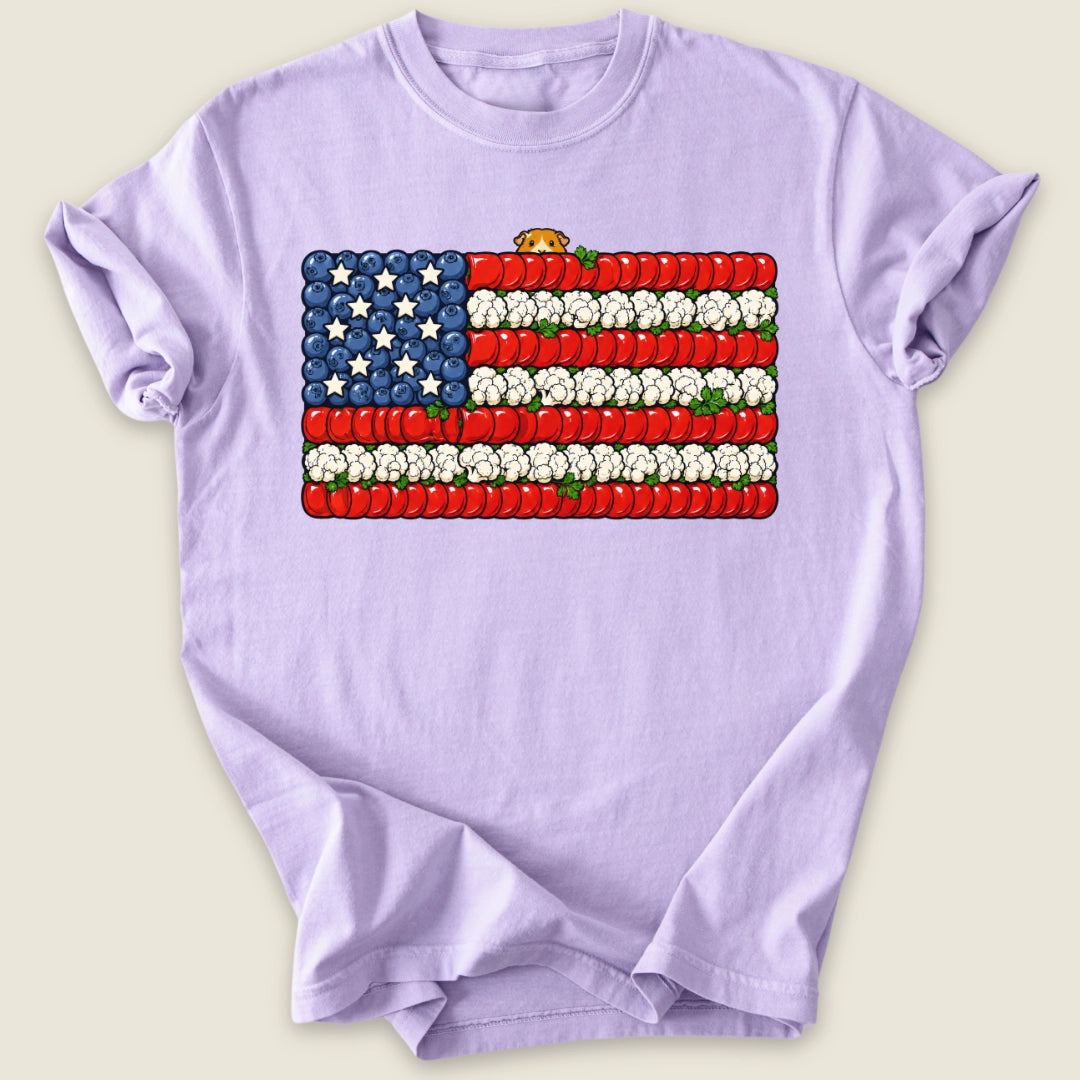 Star-Spangled Forage T-shirt-Tee-Orchid-Guinea Pig Culture