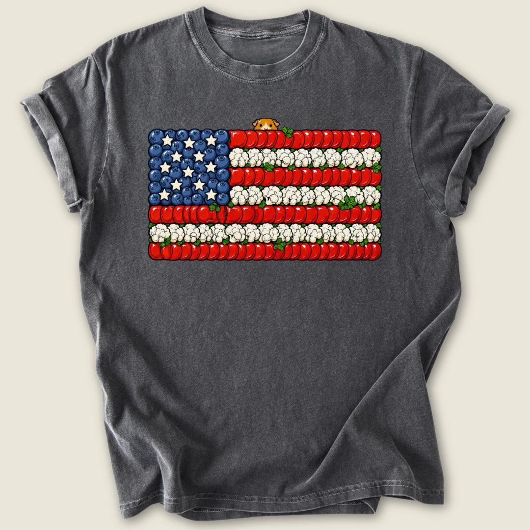 Star-Spangled Forage T-shirt-Tee-Pepper-Guinea Pig Culture