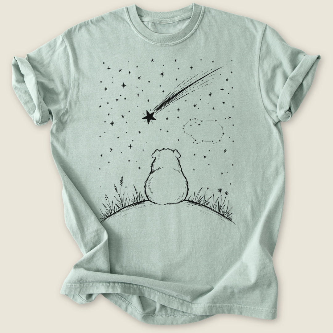 Stargazer Piggy T-shirt-Tee-Bay-Guinea Pig Culture
