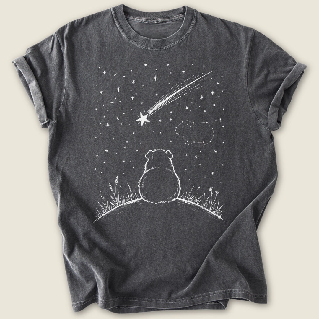 Stargazer Piggy T-shirt-Tee-Pepper-Guinea Pig Culture