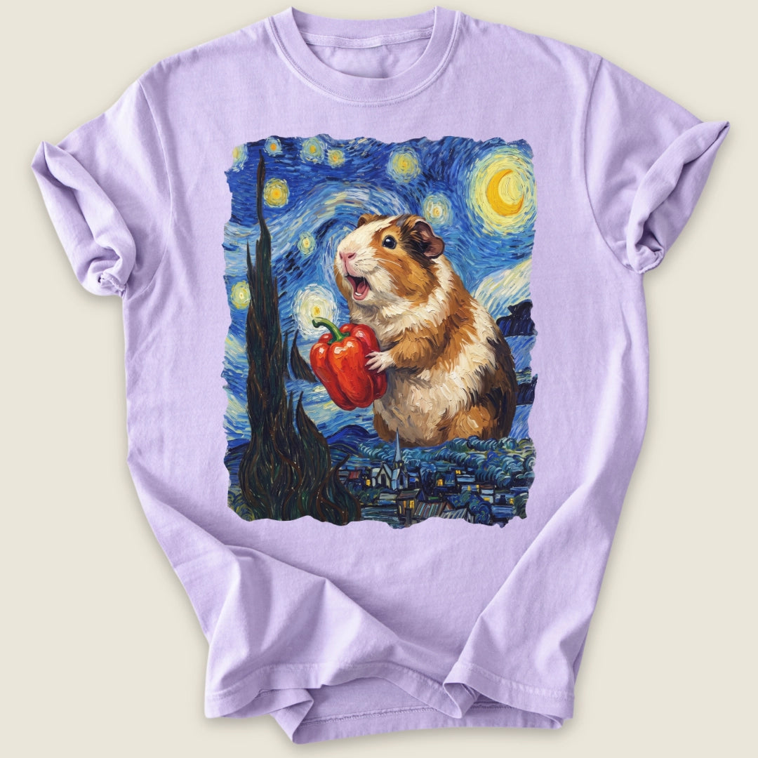 Starry Wheek Night T-shirt-Tee-Orchid-Guinea Pig Culture