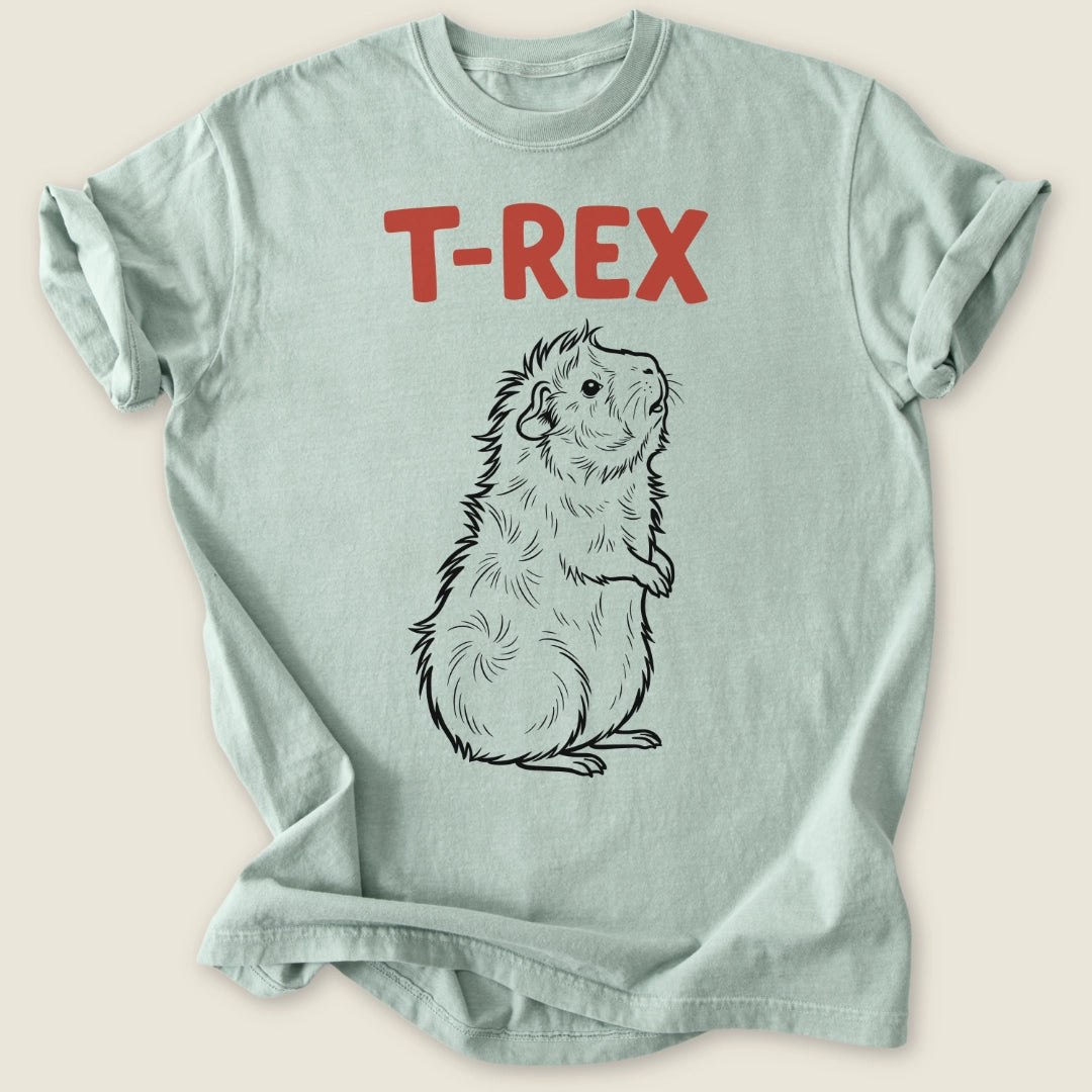 T-Rex Piggy T-shirt-Tee-Bay-Guinea Pig Culture