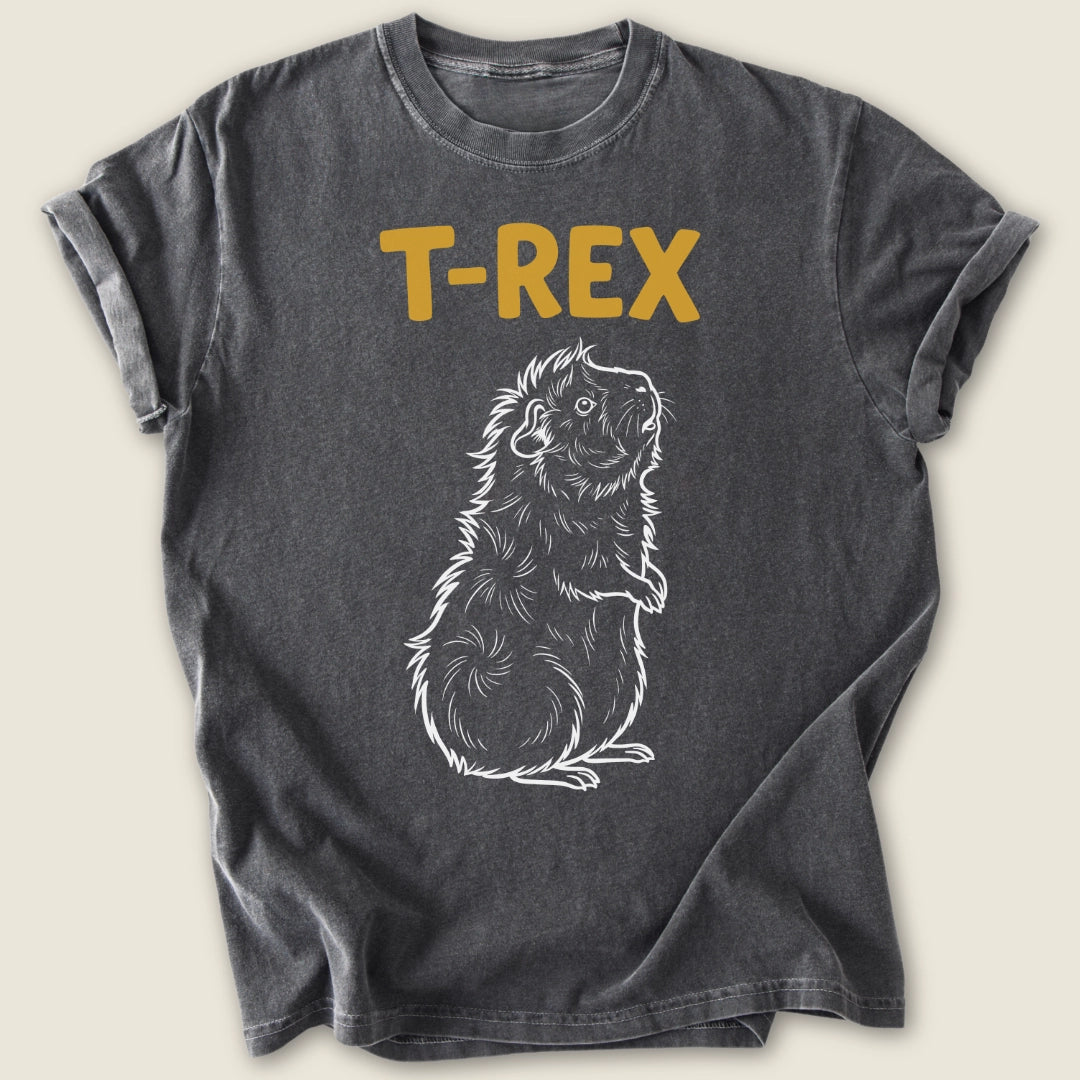 T-Rex Piggy T-shirt-Tee-Pepper-Guinea Pig Culture