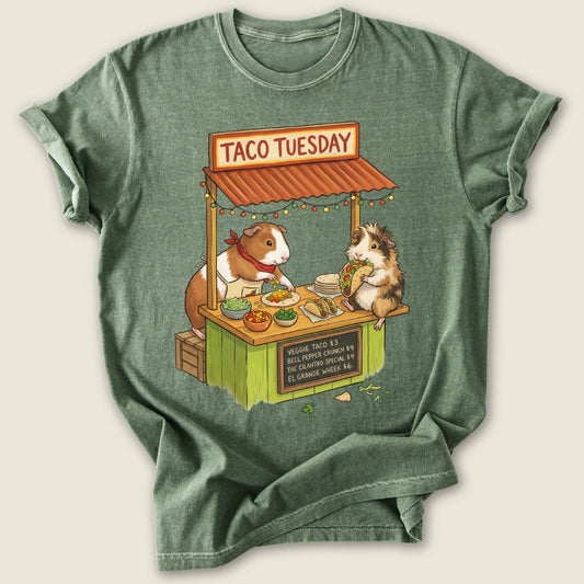 Taco Tuesday T-shirt-Tee-Moss-Guinea Pig Culture