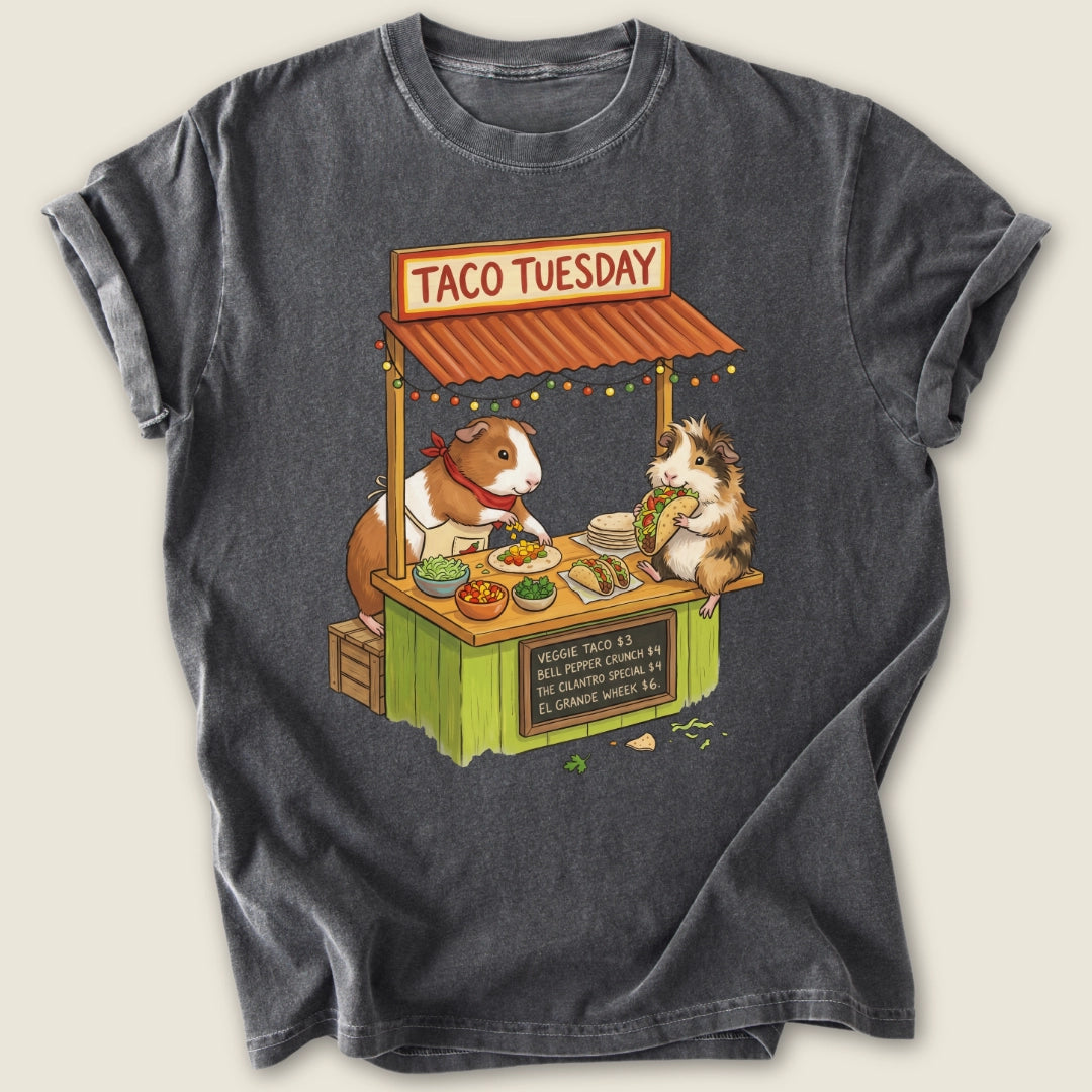 Taco Tuesday T-shirt-Tee-Pepper-Guinea Pig Culture