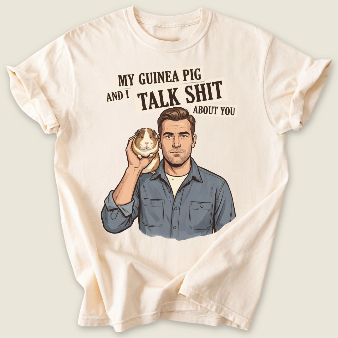 Talk Sh*t T-shirt-Tee-Ivory-Guinea Pig Culture