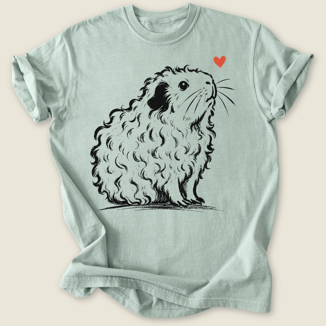 Texel Guinea Ink T-shirt-Tee-Bay-Guinea Pig Culture