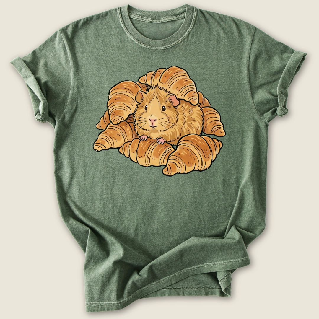 The Croissant T-shirt-Tee-Moss-Guinea Pig Culture