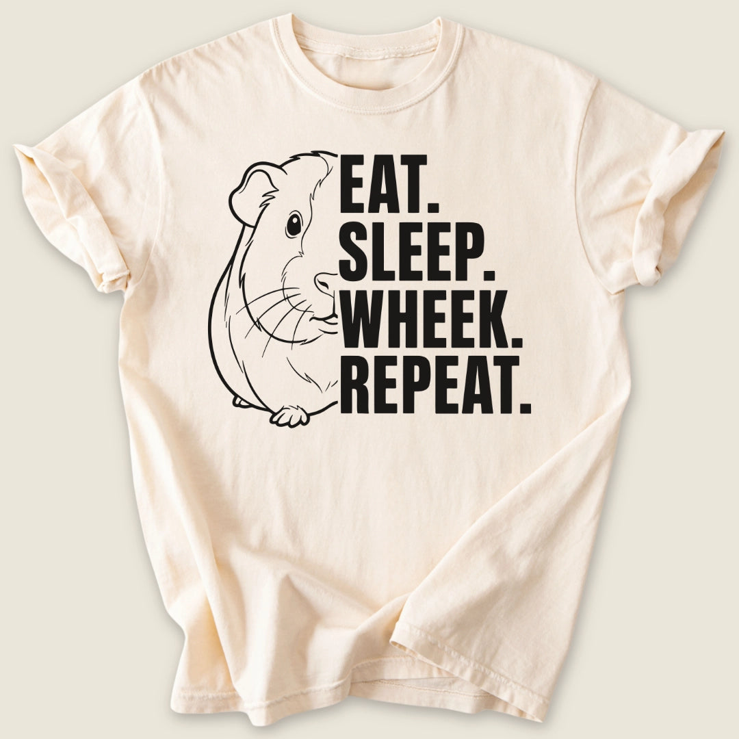 The Daily Wheek T-shirt-Tee-Ivory-Guinea Pig Culture