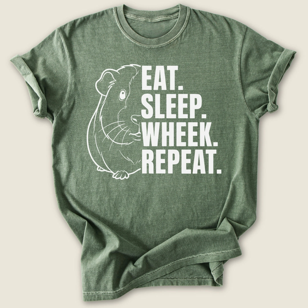 The Daily Wheek T-shirt-Tee-Moss-Guinea Pig Culture