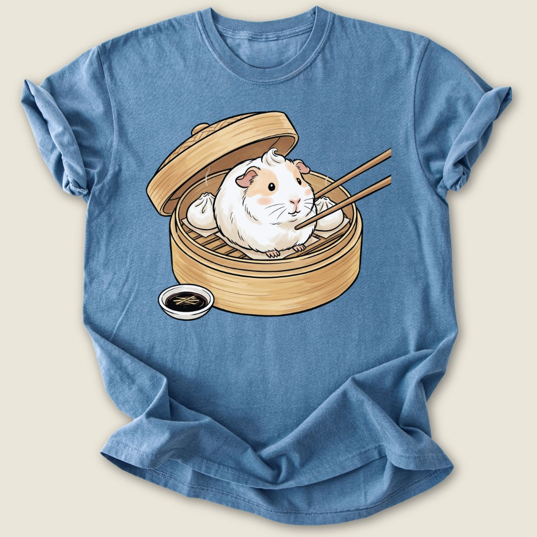 The Dumpling T-shirt-Tee-Blue Jean-Guinea Pig Culture