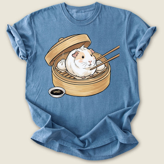 The Dumpling T-shirt-Tee-Blue Jean-Guinea Pig Culture