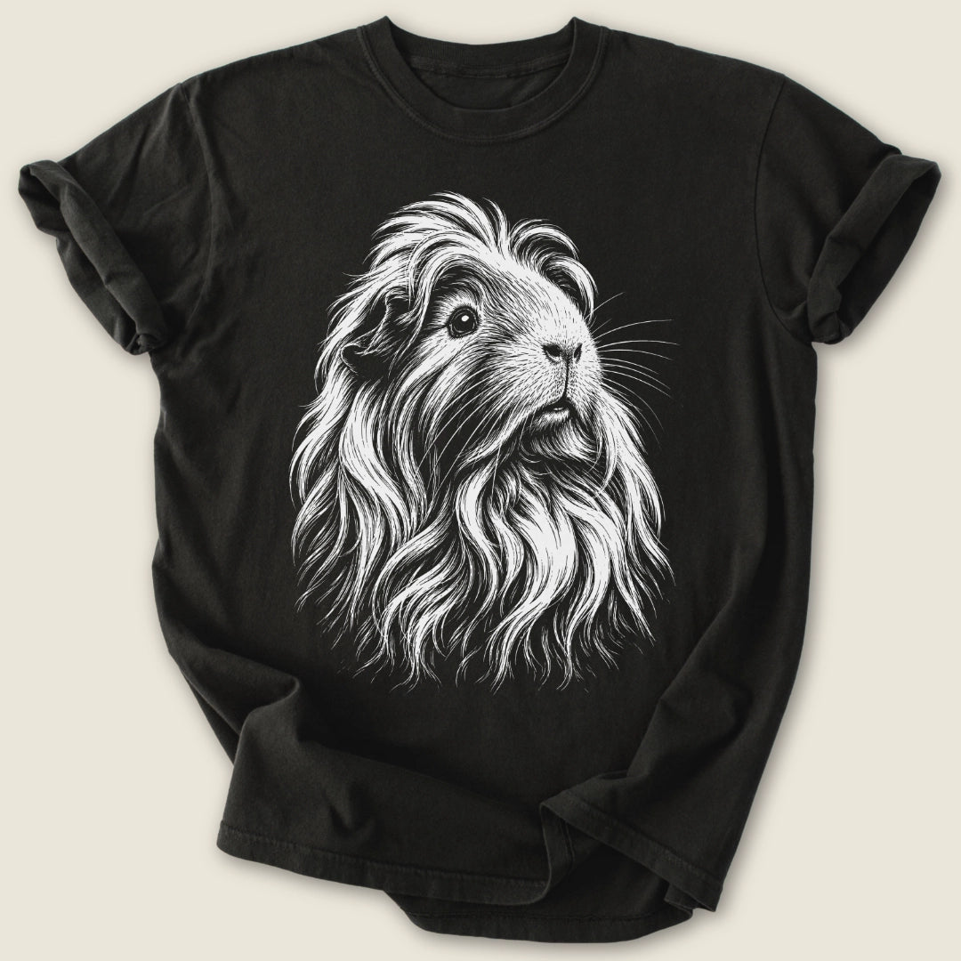 The Grandest Piggy T-shirt-Tee-Black-Guinea Pig Culture