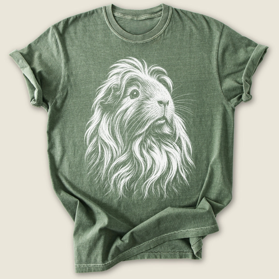The Grandest Piggy T-shirt-Tee-Moss-Guinea Pig Culture