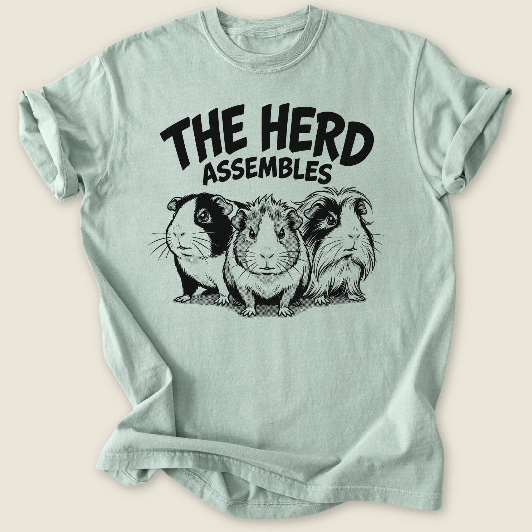 The Herd Assembles T-shirt-Tee-Bay-Guinea Pig Culture