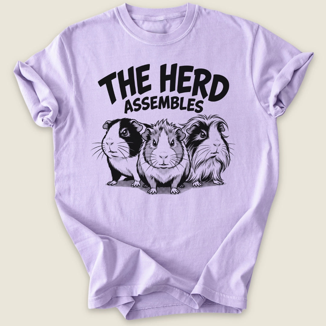 The Herd Assembles T-shirt-Tee-Orchid-Guinea Pig Culture