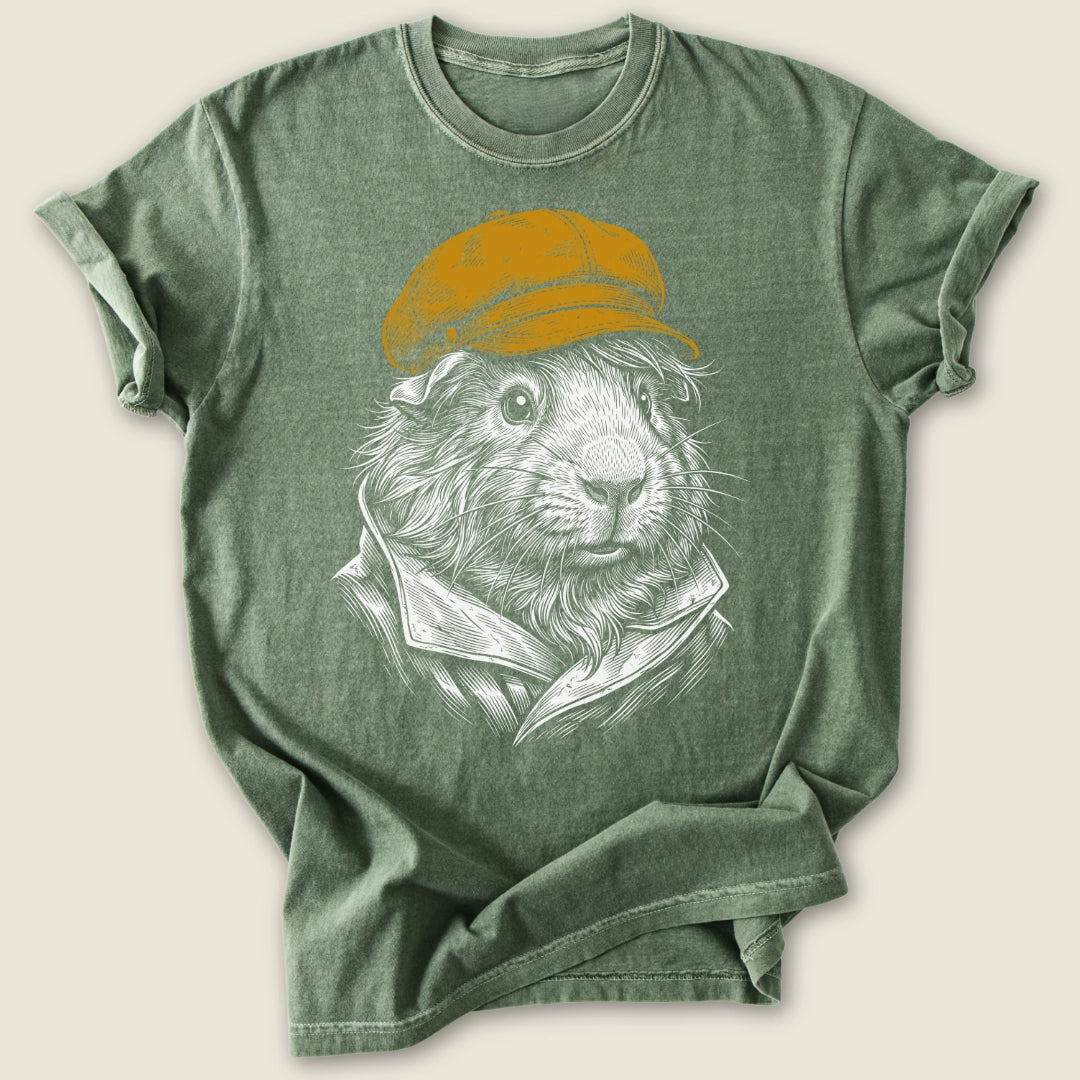 The Salty Cavy T-shirt-Tee-Moss-Guinea Pig Culture
