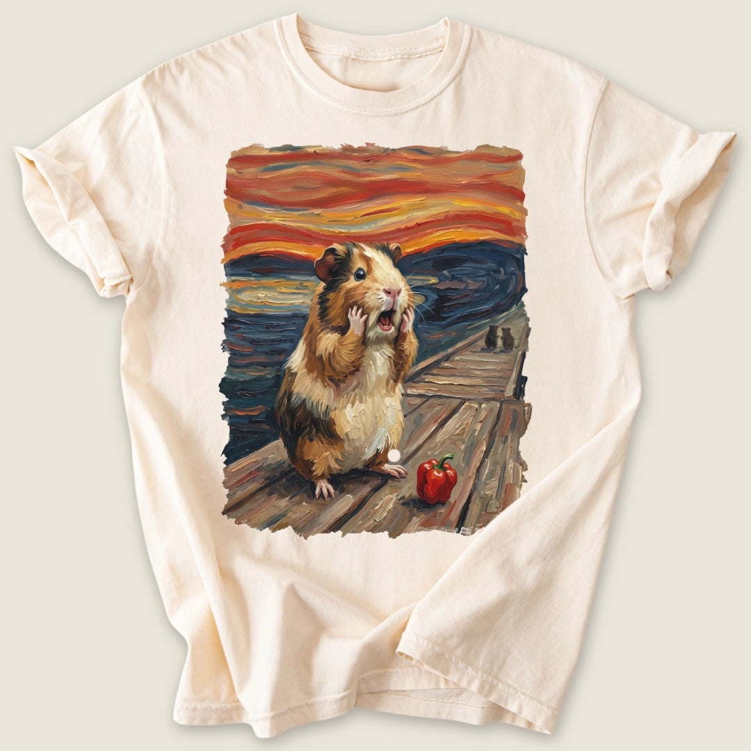 The Wheek T-shirt-Tee-Ivory-Guinea Pig Culture
