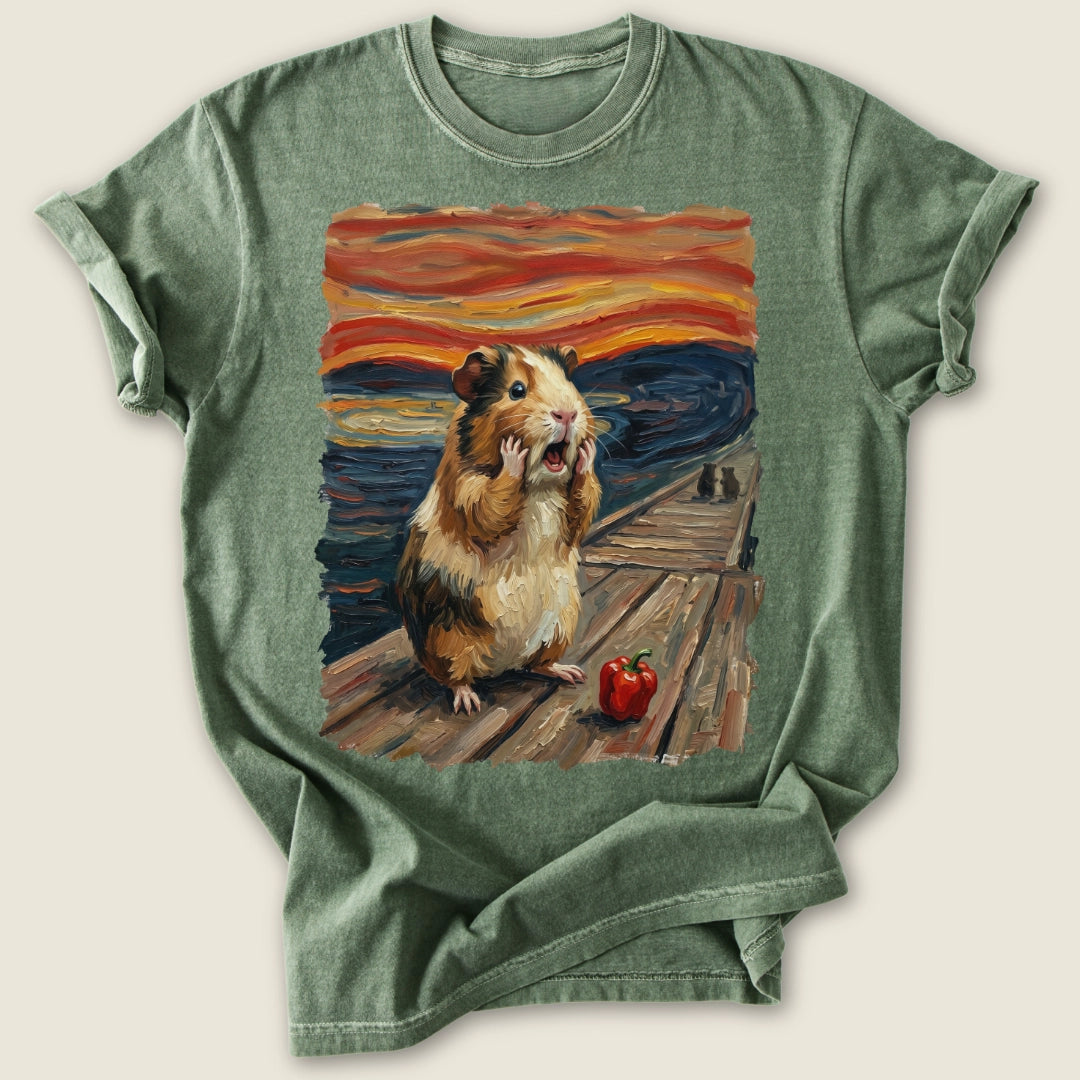 The Wheek T-shirt-Tee-Moss-Guinea Pig Culture