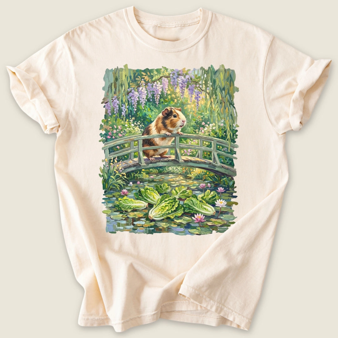 Water Lettuce Lilies T-shirt-Tee-Ivory-Guinea Pig Culture