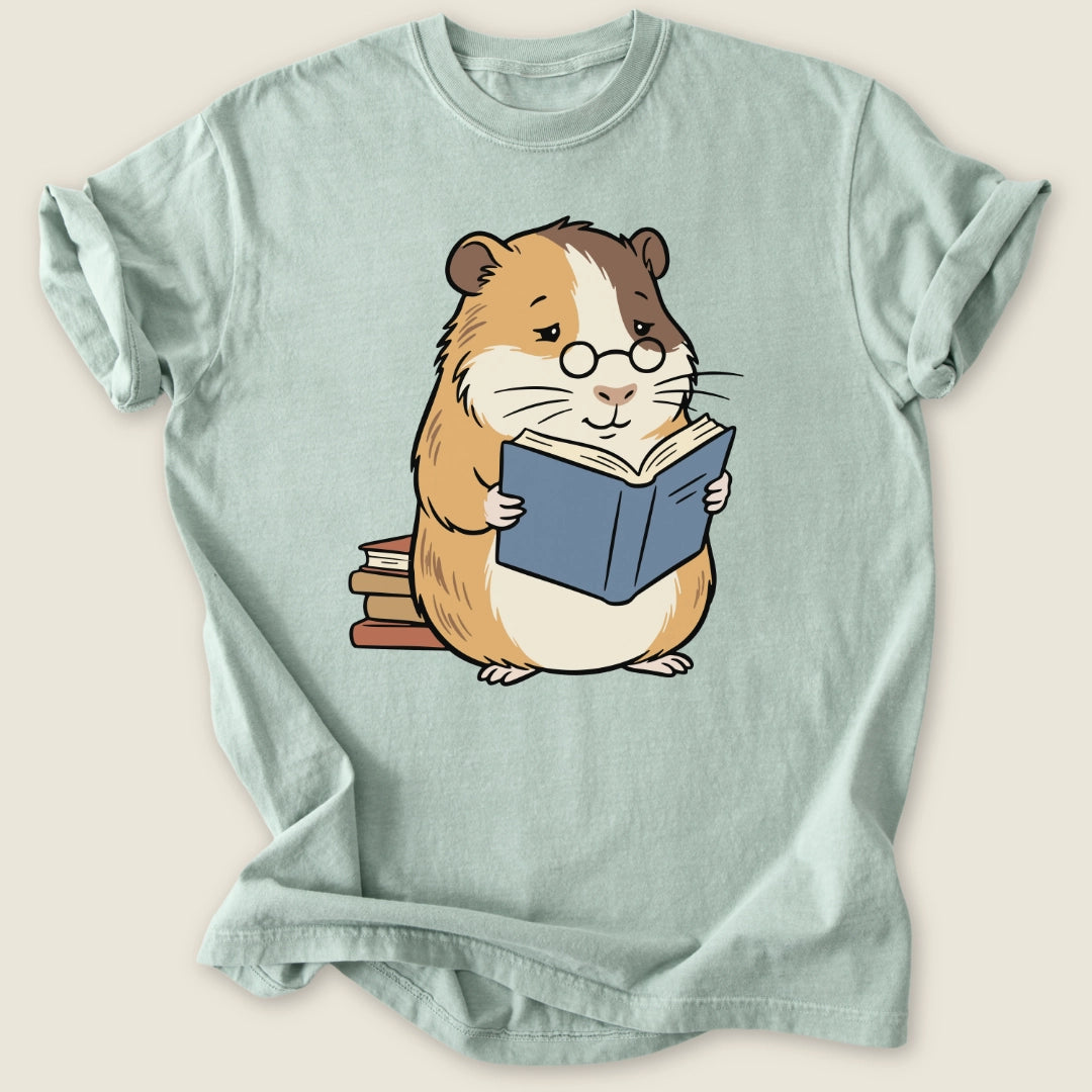 Well Read Piggy T-shirt-Tee-Bay-Guinea Pig Culture