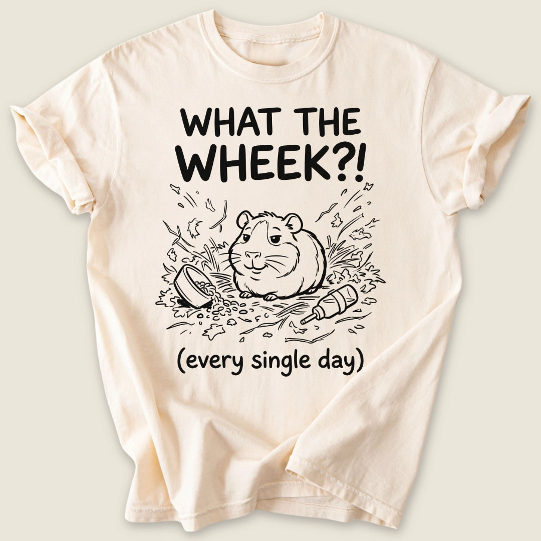 What The Wheek?! T-shirt-Tee-Ivory-Guinea Pig Culture