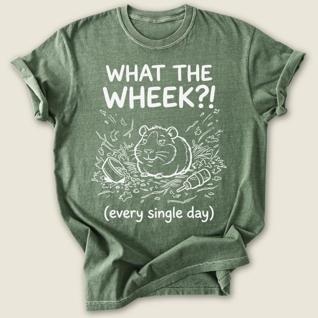 What The Wheek?! T-shirt-Tee-Moss-Guinea Pig Culture