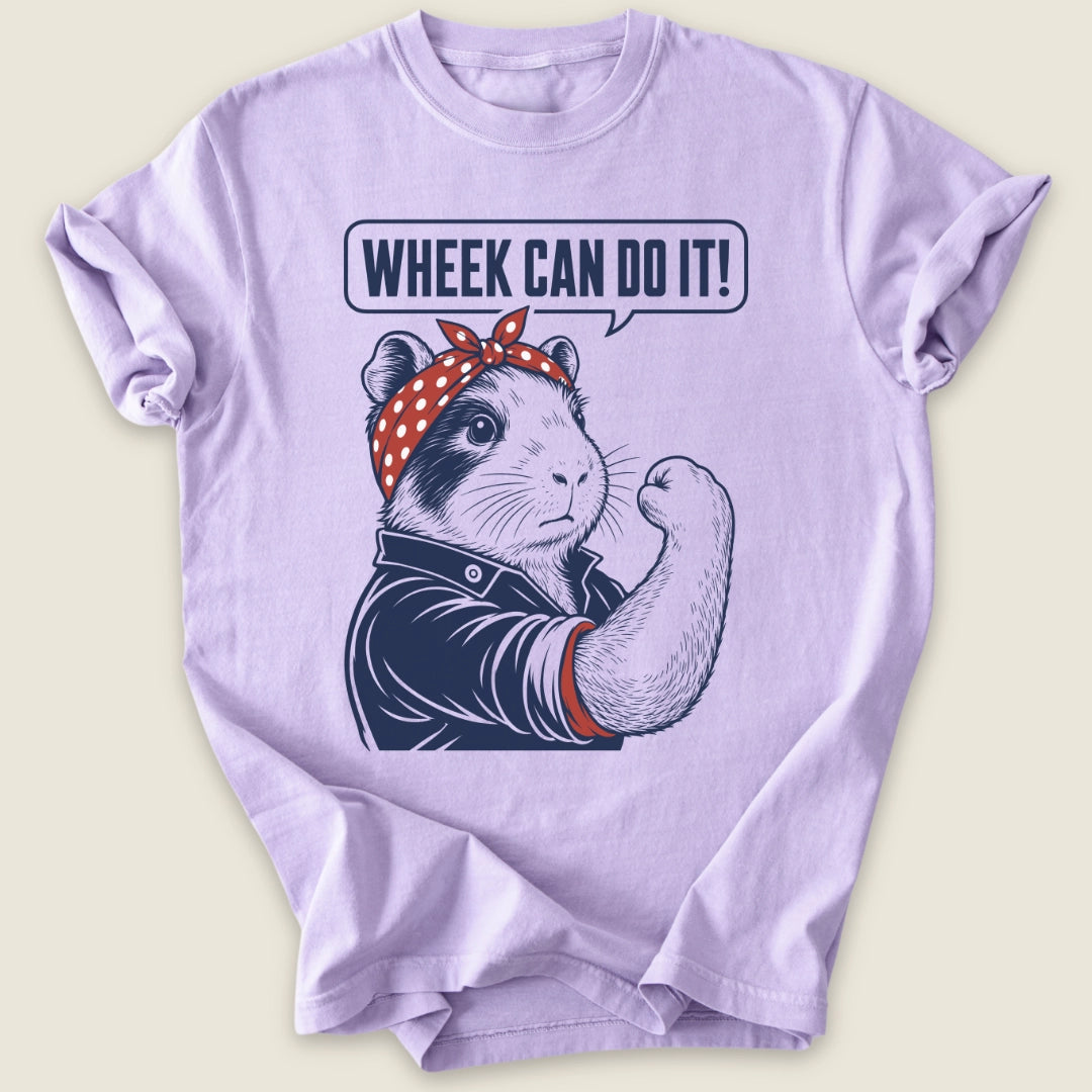 Wheek Can Do It T-shirt-Tee-Orchid-Guinea Pig Culture