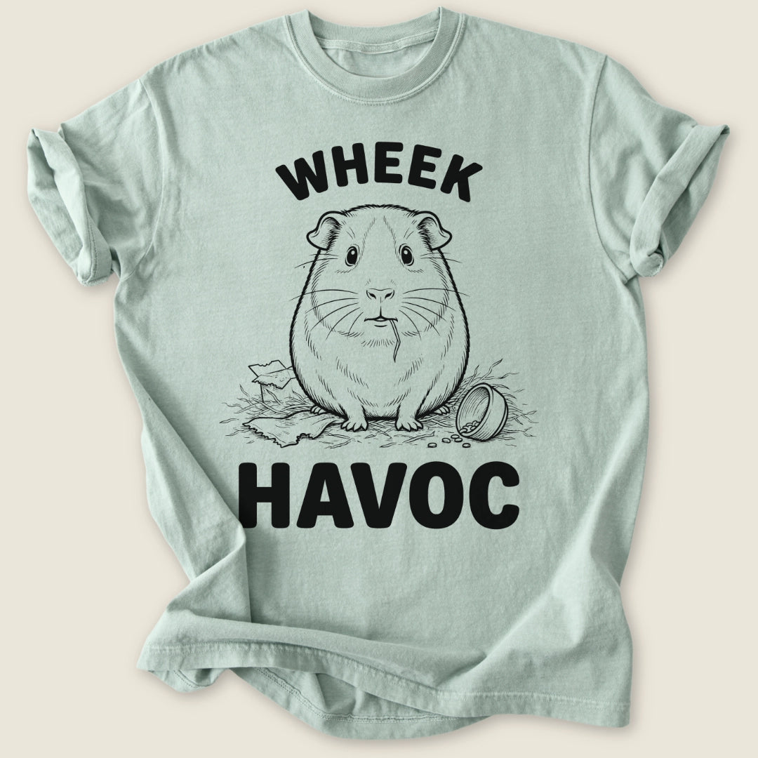 Wheek Havoc T-shirt-Tee-Bay-Guinea Pig Culture