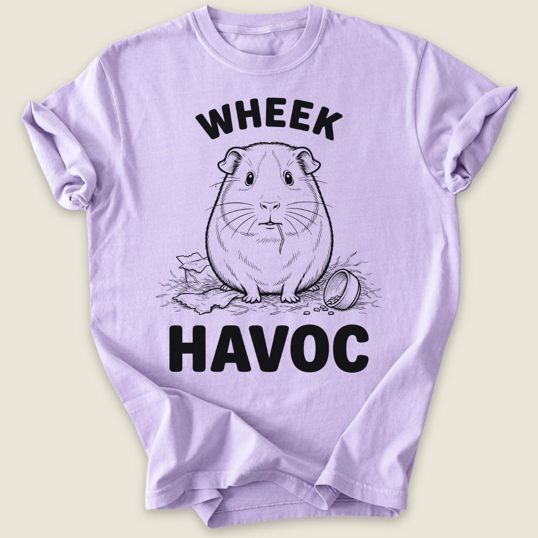 Wheek Havoc T-shirt-Tee-Orchid-Guinea Pig Culture