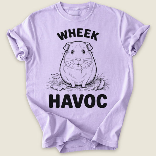 Wheek Havoc T-shirt-Tee-Orchid-Guinea Pig Culture