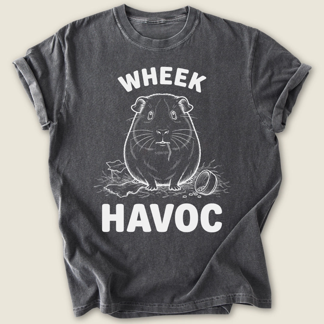 Wheek Havoc T-shirt-Tee-Pepper-Guinea Pig Culture